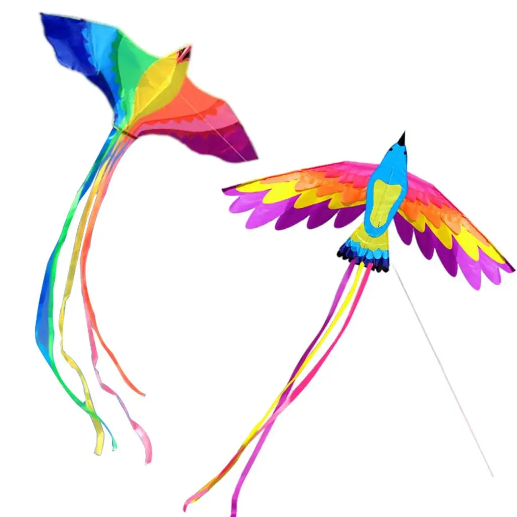 

Giant Rainbow Phoenix Bird Kite with Flying Tools for Garden Family Trips
