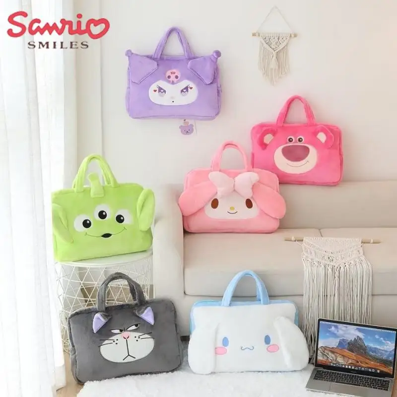 

Sanrio Cartoon Laptop Bag Kawaii Kirby Kuromi Cinnamoroll Mymelody Shockproof Liner New Stylish Multifunctional Storage Bag