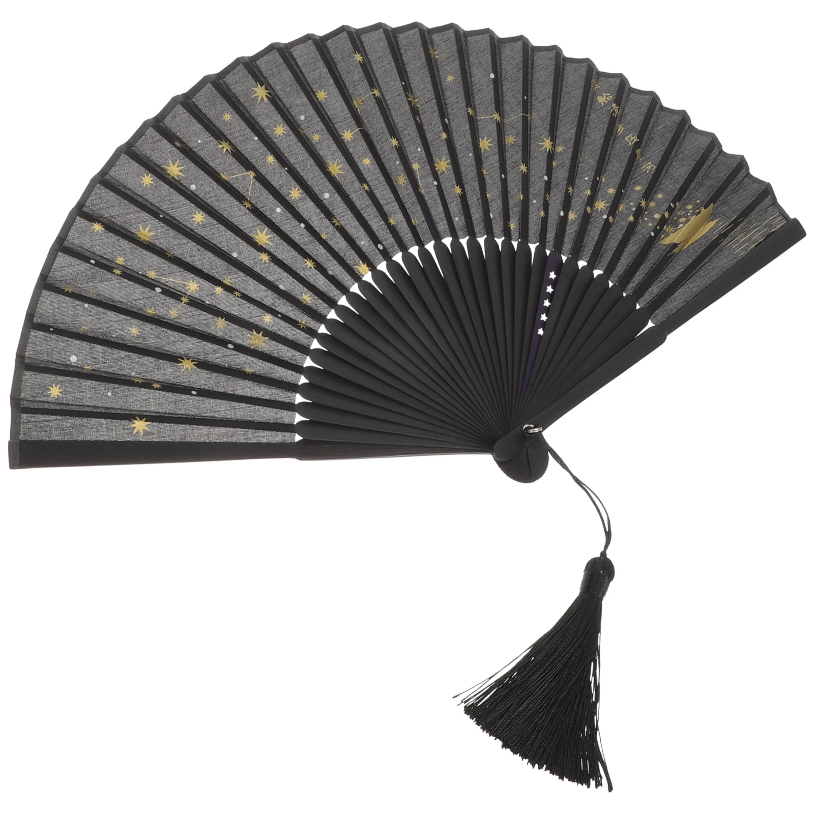 

Foldaway Fan Party Hand Fans Wedding Fan Bronzing Japanese Folding Fan Bamboo Folding Hand Fan Women's