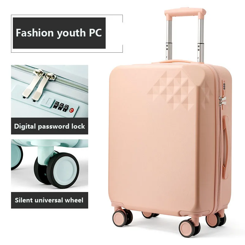 Diamond High-End 18 Inch Light Luggage, High Face Value 20 Inch Universal Wheel Boarding Suitcase