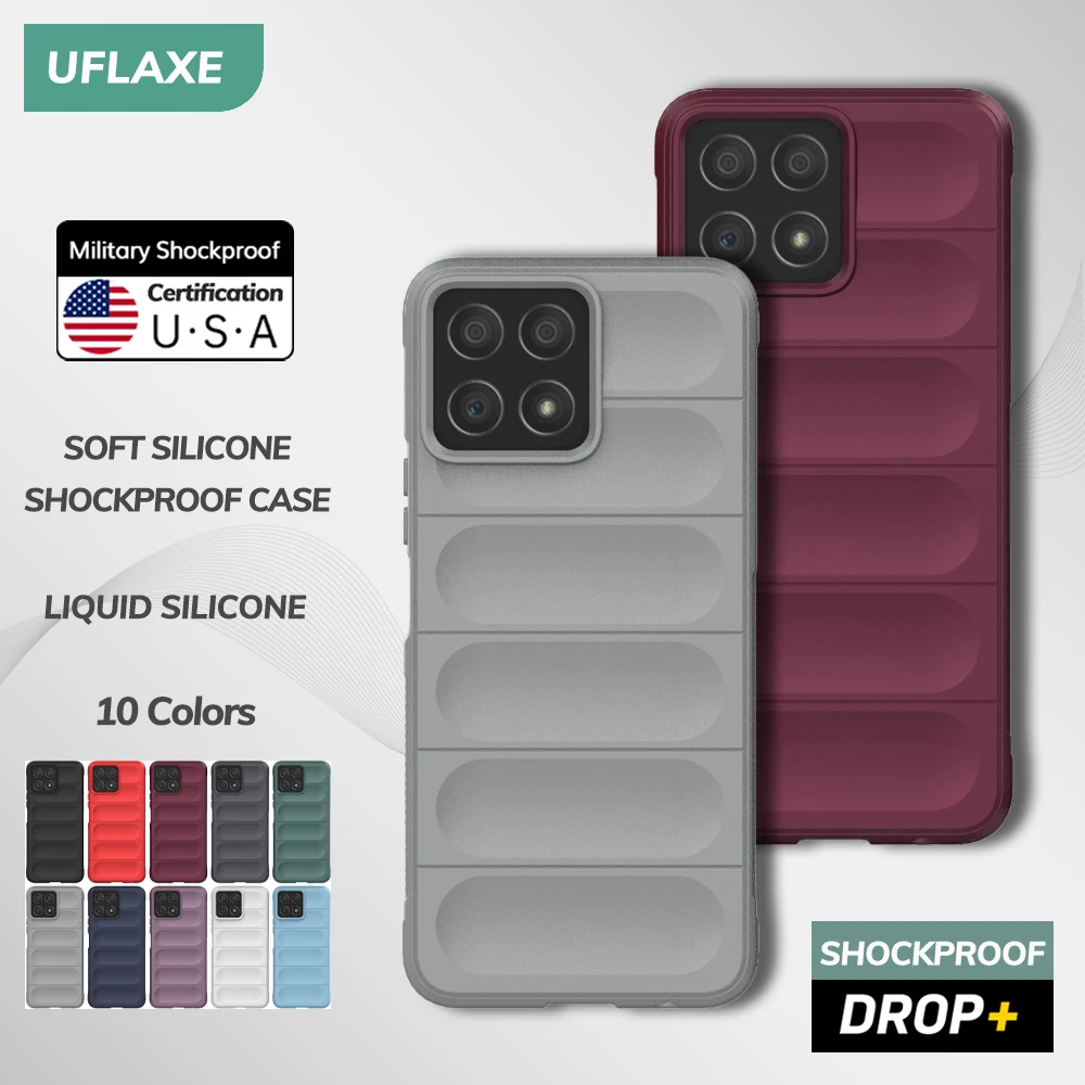 UFLAXE Original Soft Silicone Case for Honor X8 Shockproof anti-slip Back Cover Casing