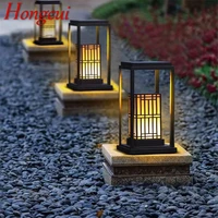 hongcui outdoor lawn lamp chinese classical led portable lighting waterproof ip65 for electricity home hotel villa garden decor