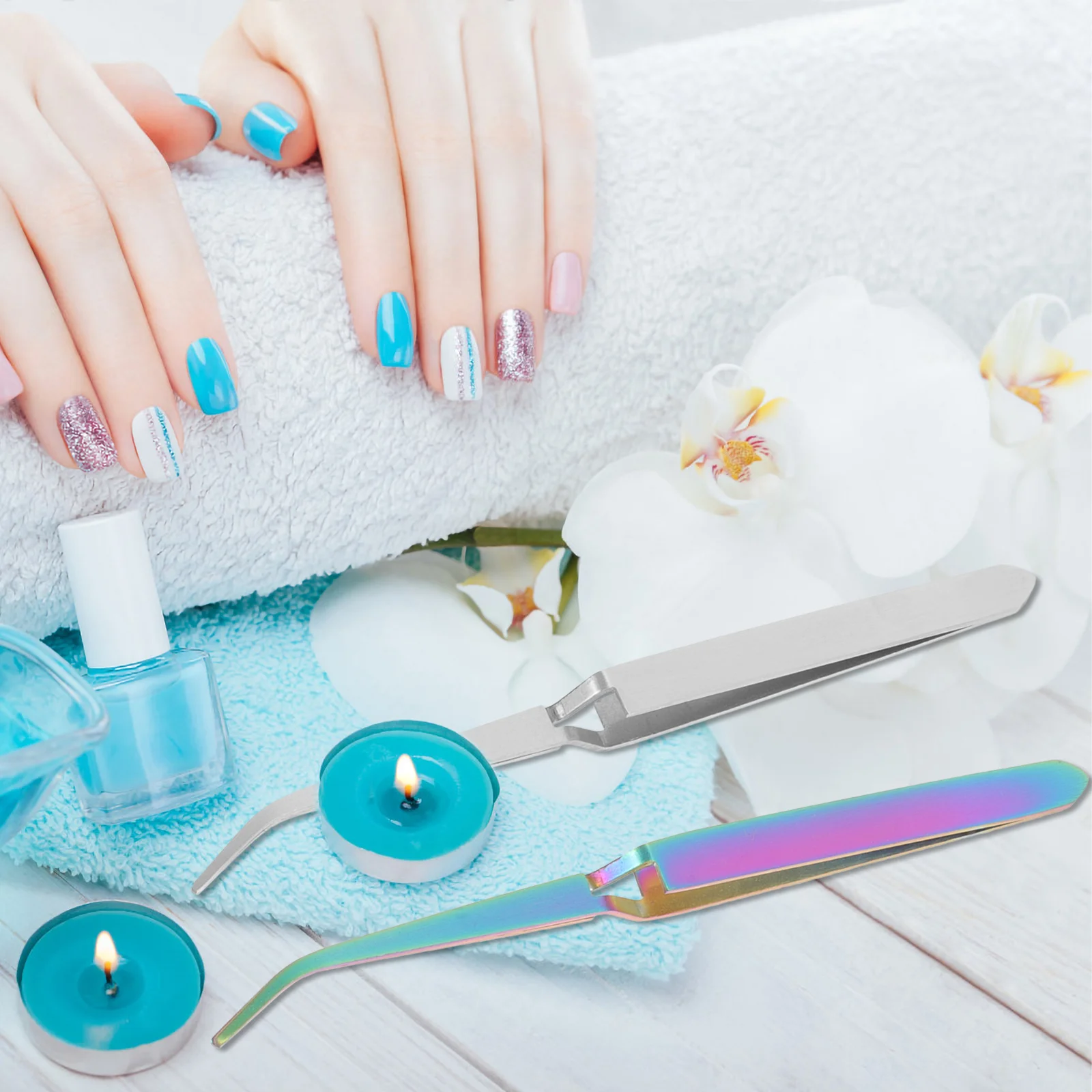 2 шт. зажим для формирования ногтей пинцет инструмента гелевые кусачки