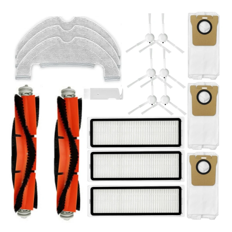 

Main Side Brush HEPA Filter Mop Dust Bag Replacement Parts For Kits Xiaomi Mijia STYTJ05ZHM Vacuum Cleaner