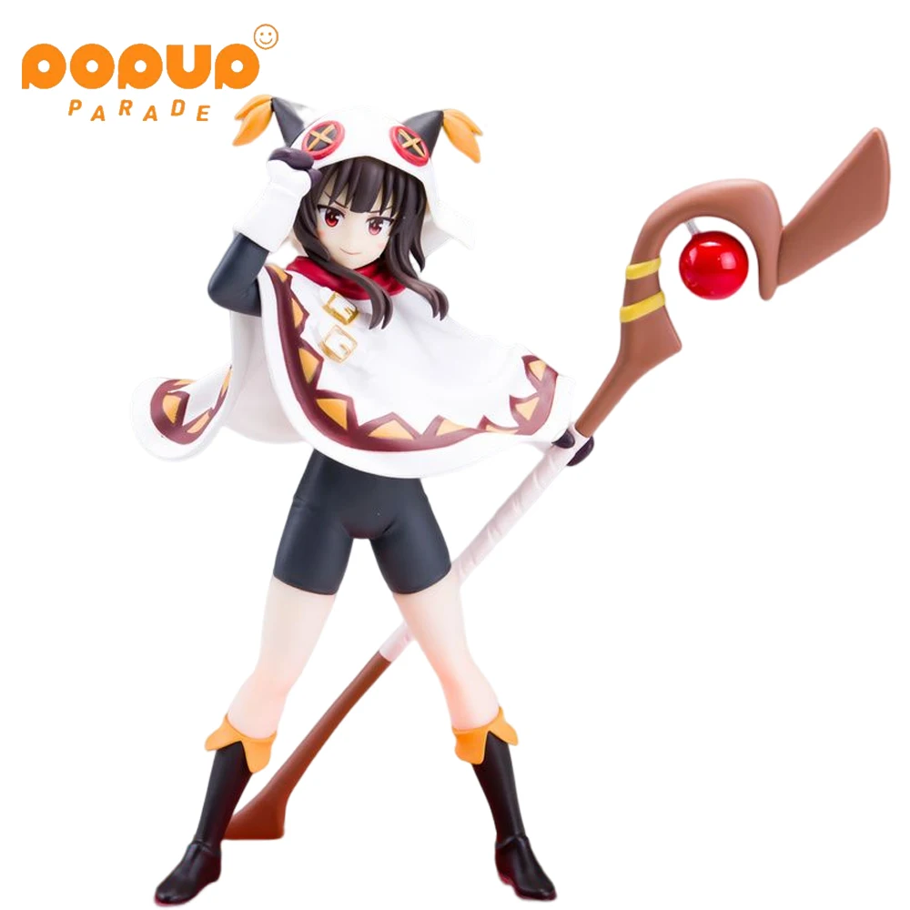 

16CM Megumin Anime Figure Original POP UP PARADE Winter Style God's Blessing On This Wonderful World Boxed Dolls Model Toy