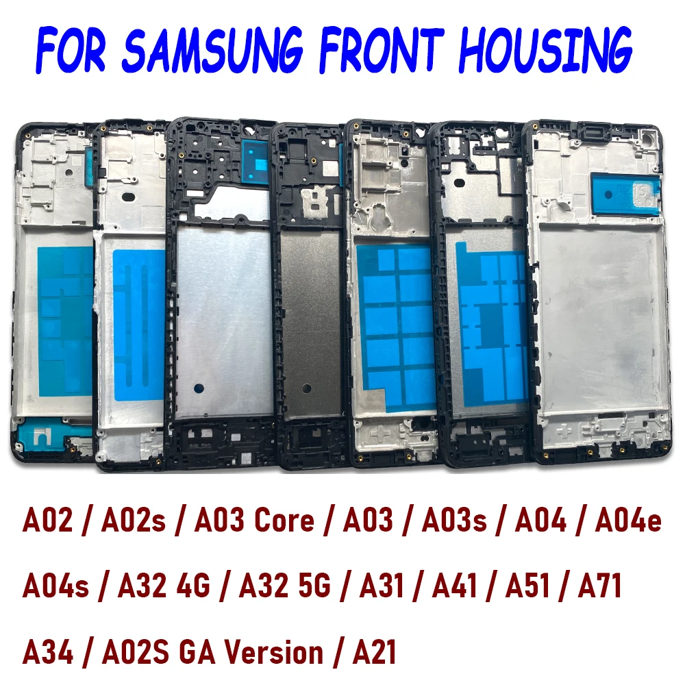 НОВАЯ передняя рамка ЖК-дисплея для Samsung A21 A02 A02S A03S A03 Core A04 A04S A04E A32 4G 5G A34 GA Версия