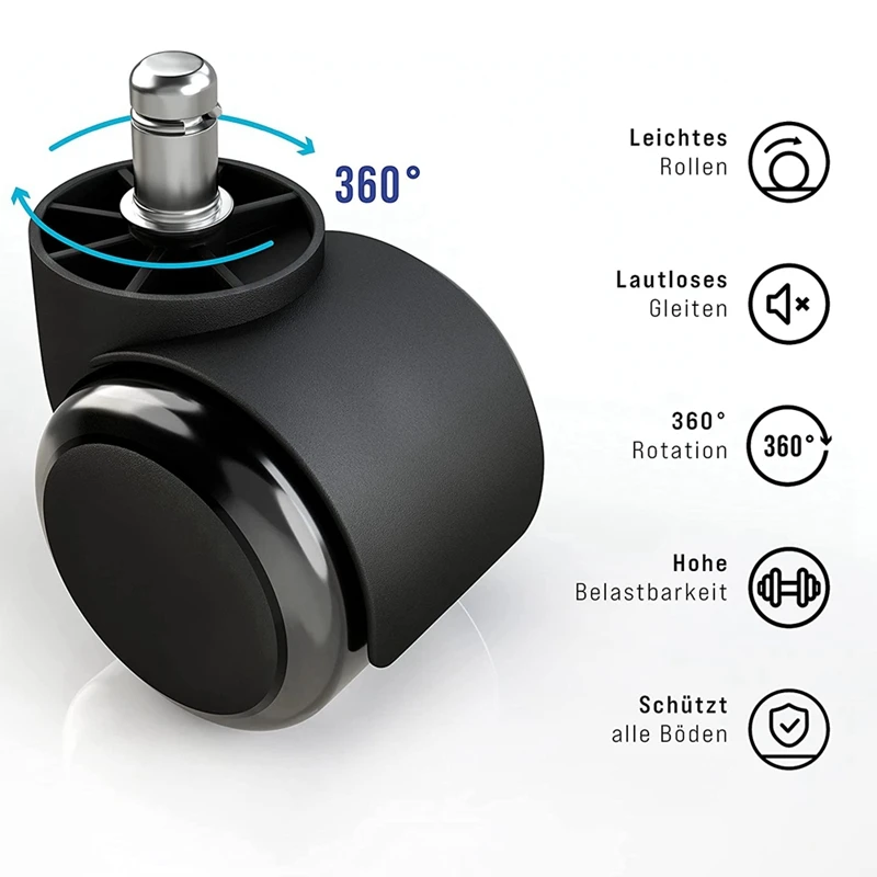 5 шт. жесткие напольные ролики 11 мм с покрытием |