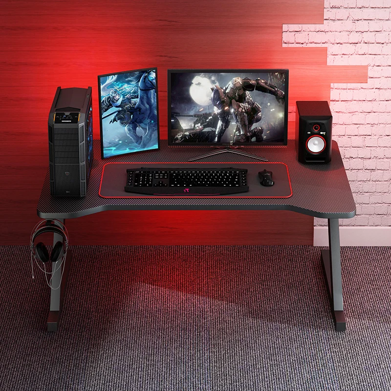 

Black Computer Desk Office Pc Stand Holder Corner Wood Ergonomic Work Desk Gaming Youth Study Bureau Meuble Home Furniture