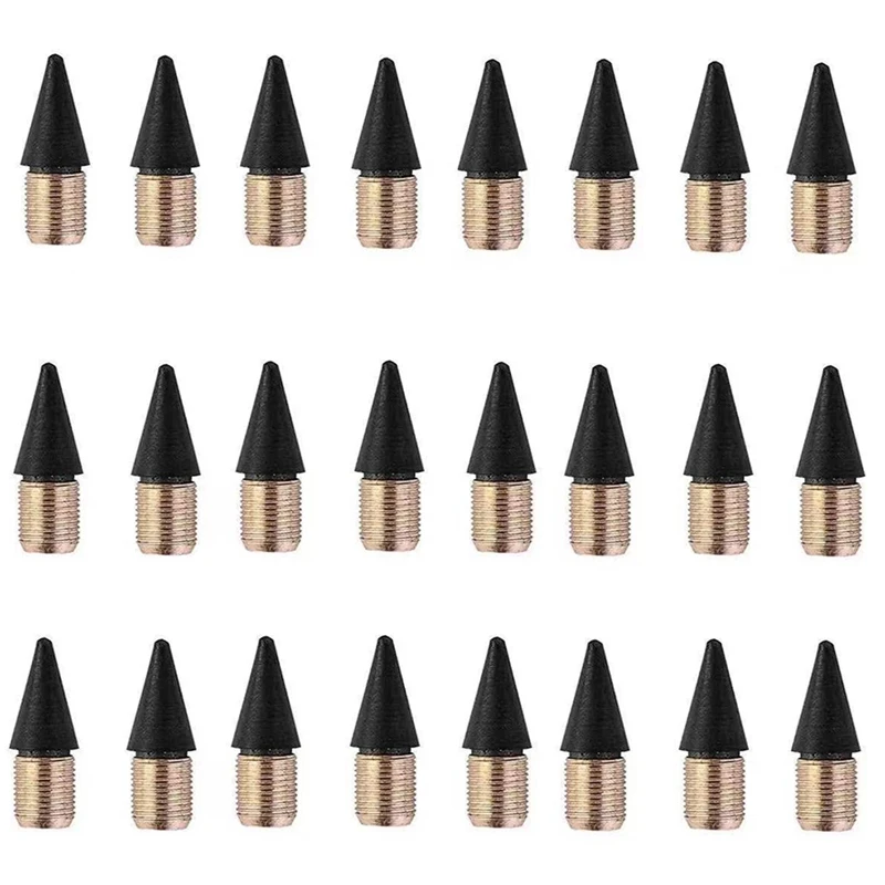 

100PCS Pencil Replaceable Graphite Nib Metal Inkless Writing Pens Nib For Writing