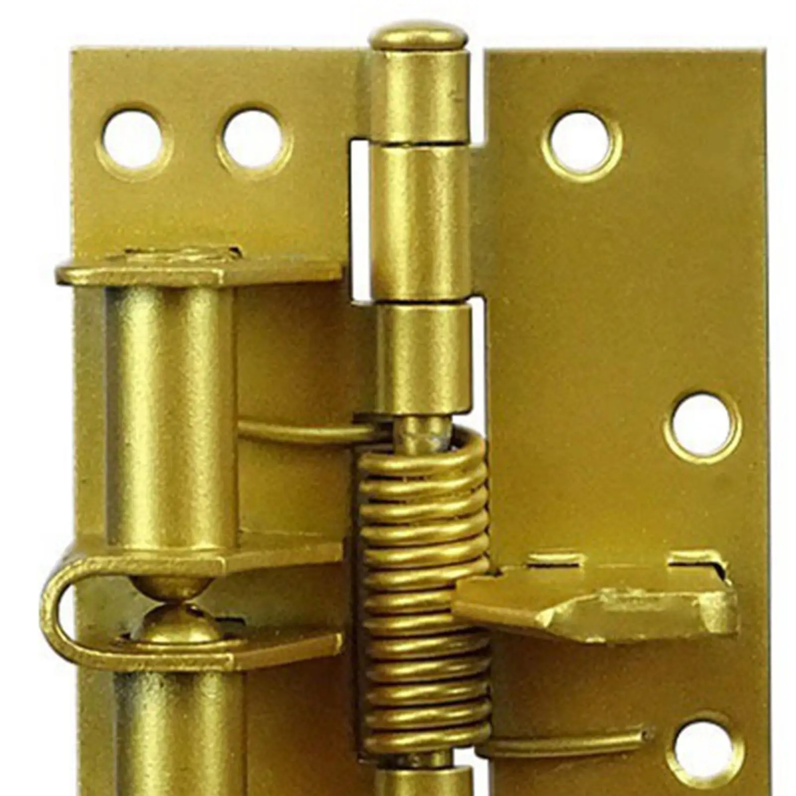 

Spring Door Hinge Self Closing Screen Door Cabinet Wooden Door Drawer Closer Gold