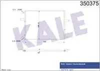 

Radiator for condenser (air conditioning) radiator for 350375