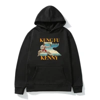 kung fu kenny vintage print hoodie for men women street hip hop harajuku long sleeve sweatshirt winter fleece pullover hoodies