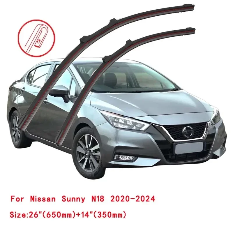 Фото Для Nissan Sunny N15 N16 N17 N18 1997-2024: Щетки стеклоочистителя лобового стекла, аксессуары для мойки, детали для чистки №4
