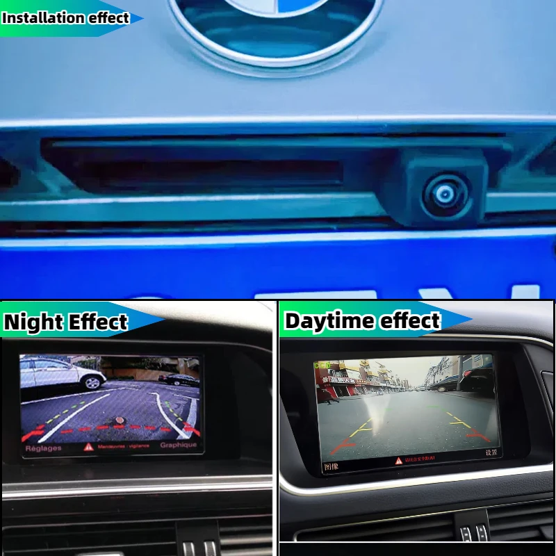 Фото Для BMW 3 и 4 серий F30 F80 F34 F31 F32 F33 F36 F83 F80 2018-2020 AHDCar: камера заднего вида/парковки в ручке двери багажника №5