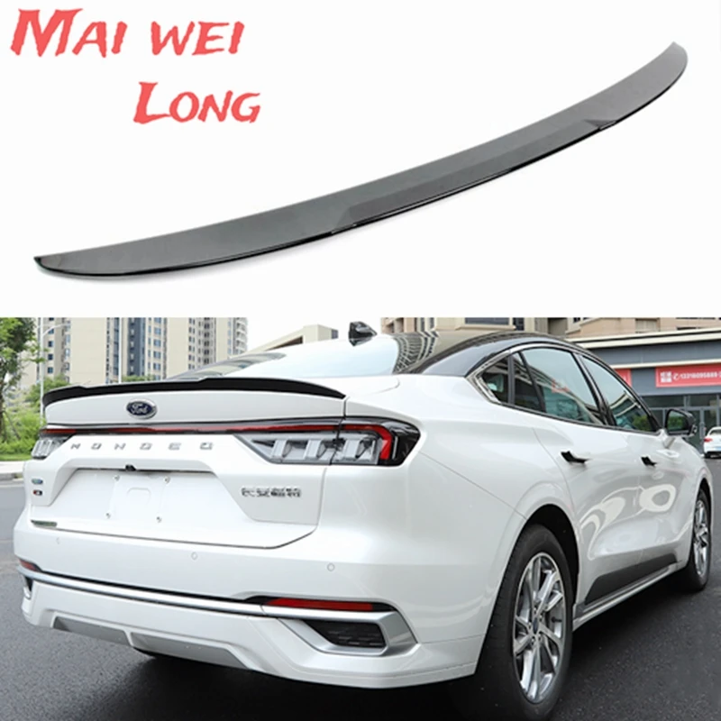 

GLossy Black Spoiler for Ford Fusion Mondeo 2022 Type ST ABS Plastic Car Rear Ducktail Wing ABS Plastic Trunk Accessories