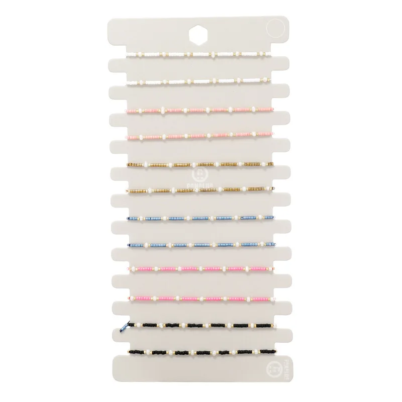 12 шт. браслет с радужными бусинами и подвесками в виде животных |