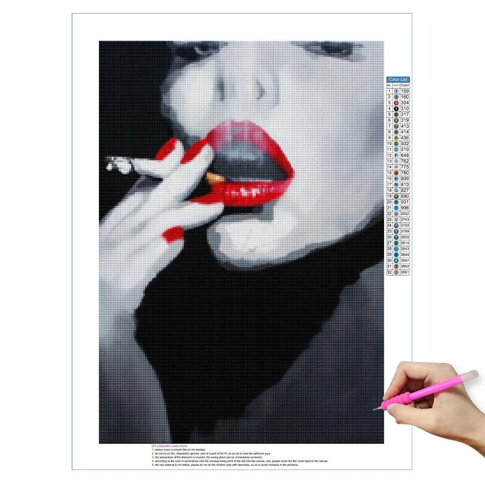 5D алмазная живопись полная картина художественный портрет вышивка DIY Стразы