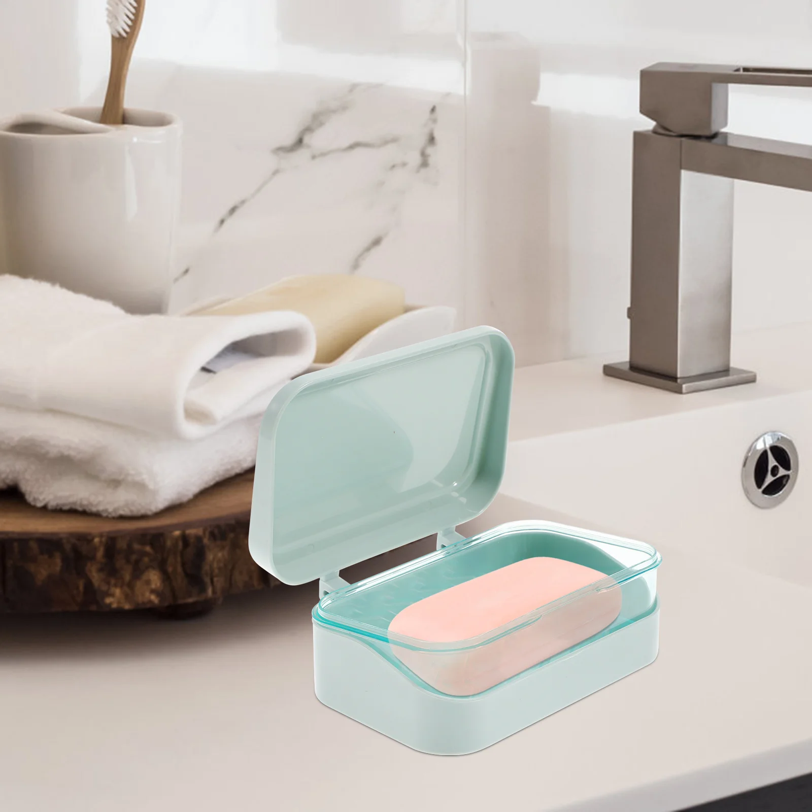 

Soap Holder Bar Container Shower Wall Case Saver Dish Protective Agent Bathroom
