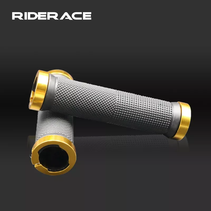 

Handlebar Rubber Anti-slip Mountain Bike Double-Locked Cover Grips Lock Bar End Easy Attach Adjust Cycling Accessories