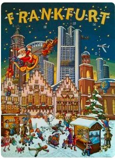 

Frankfurt German Germany Travel Tour Retro Vintage Poster Canvas Painting DIY Wall Paper Posters Home Decor Gift