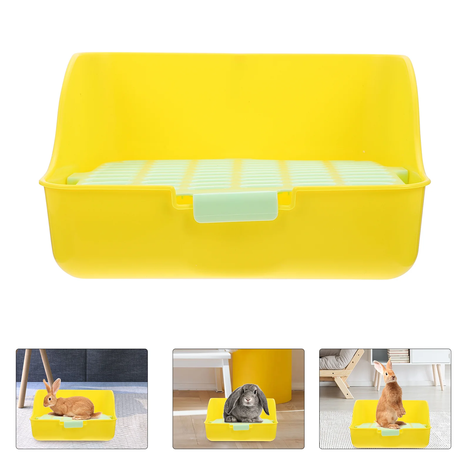 

Rabbit Corner Litter Box Potty Trainer Plastic Pet Toilet Pet Training Toilet