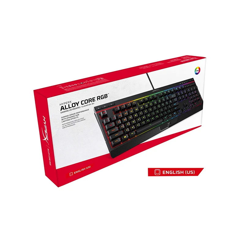 

x alloy core film game keyboard RGB media control splash proof quiet smooth keyboard