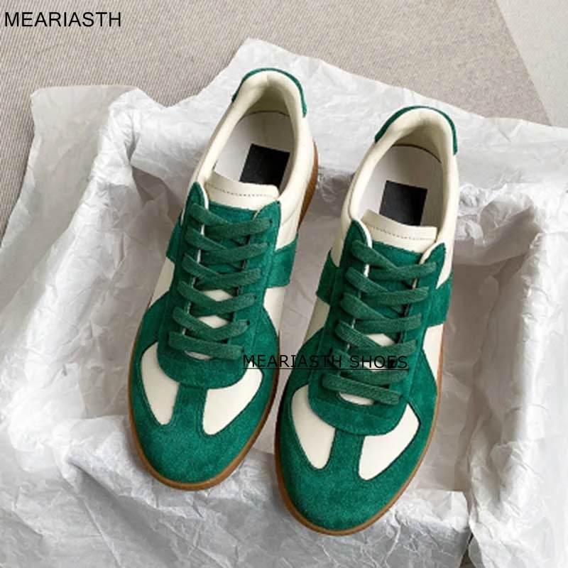 

Парные Модные мужские и женские кроссовки, замшевая кожаная обувь, женская повседневная обувь, легкие женские туфли на плоской подошве, женская обувь размера плюс 46