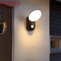 brother contemporary simple wall lamp led waterproof vintage sconces light for outdoor home balcony corridor courtyard decor