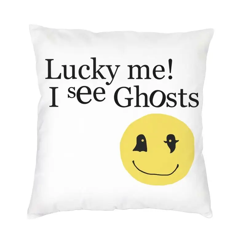 

Kanye West Cushion Cover 45x45 cm Zipper Lucky Me I See Ghosts Velvet Creative Throw Pillow Case for Sofa Pillowcase Dakimakura