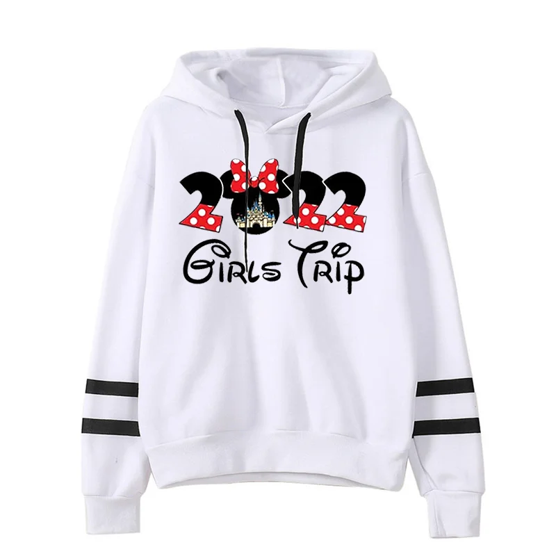 

Christmas Disney Cartoon Women's Casual Loose winter hoodie Printed Top