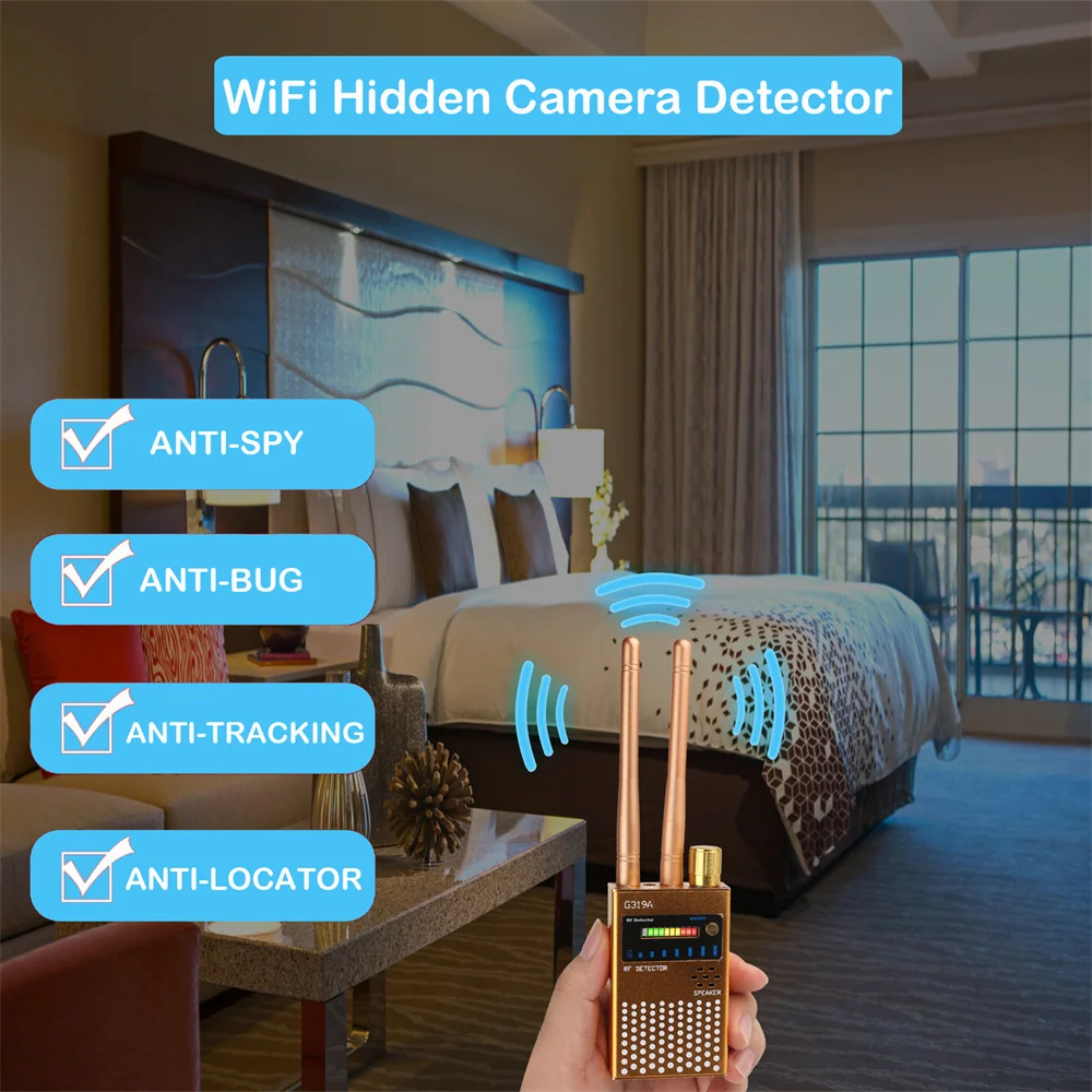 

Multi-Function GSM Audio Bug Finder GPS RF Signal Tracker Detect Wireless Products RF Signal Detector GPS GSM Tracker