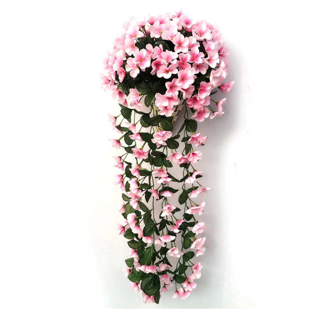 

Artificial Violet Flower Vine Simulation Wall Hanging Plant Vines Valentine's Day Wedding Party Home Room Decoration