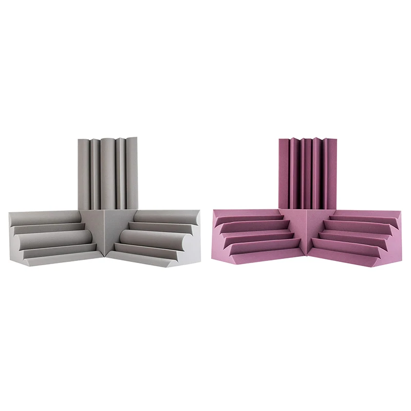 

12Pcs Absorption Foam Home Theatre Corner Sound Insulation Cotton Acoustic Foam Tiles Panels