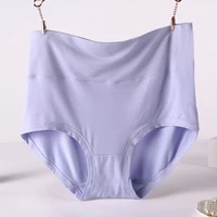 4pcslot high waist plus size lenceria briefs for women bamboo fiber panties seamless lingerie underwear