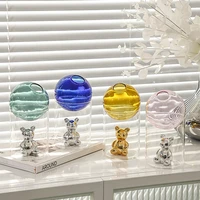 creative ball glass hydroponic vase nordic home living room decoration table art cachepot for flowers decorative vases modern
