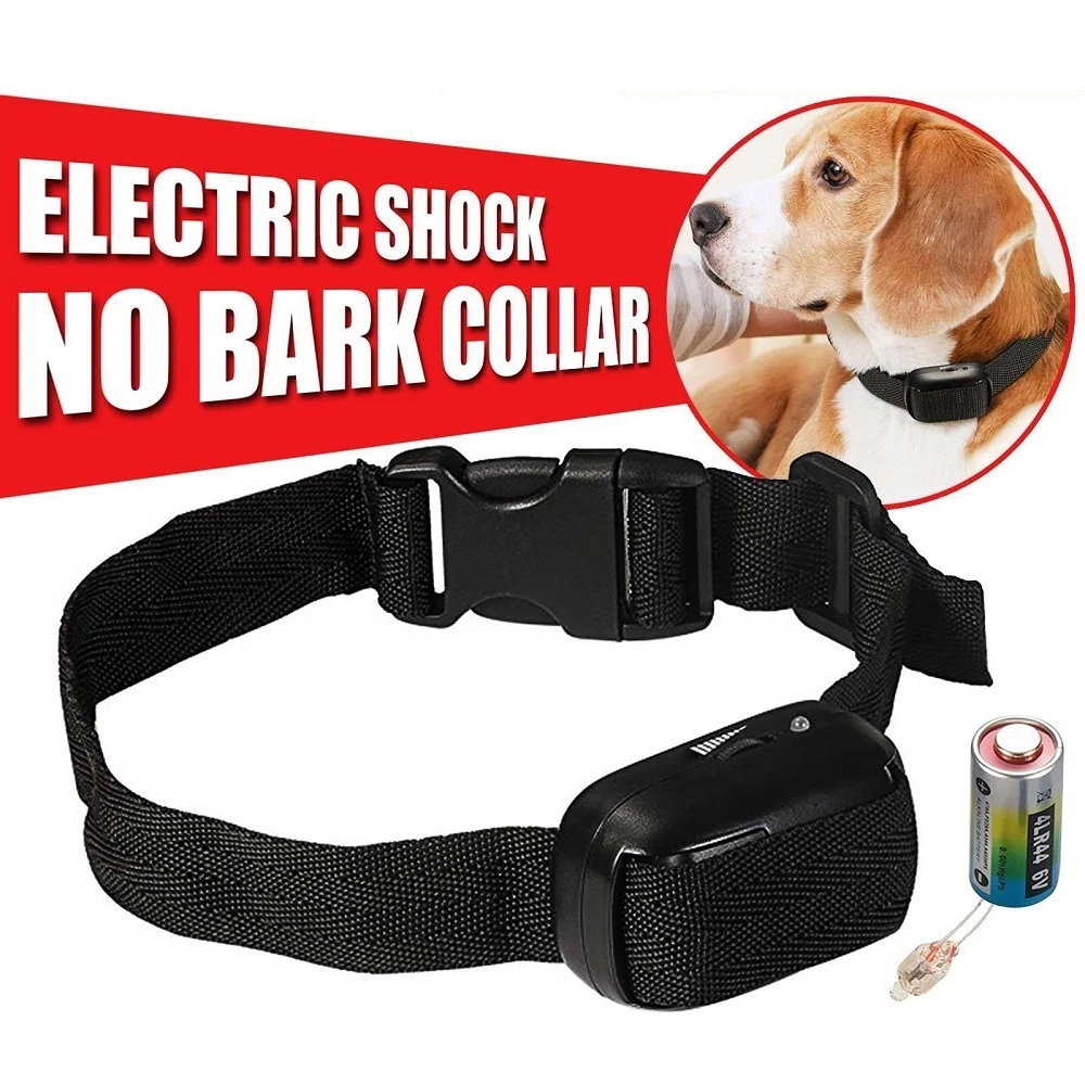 Electric Shock Anti-Bark Household Pet Stop Barking Control Collar Device for Dogs Training |