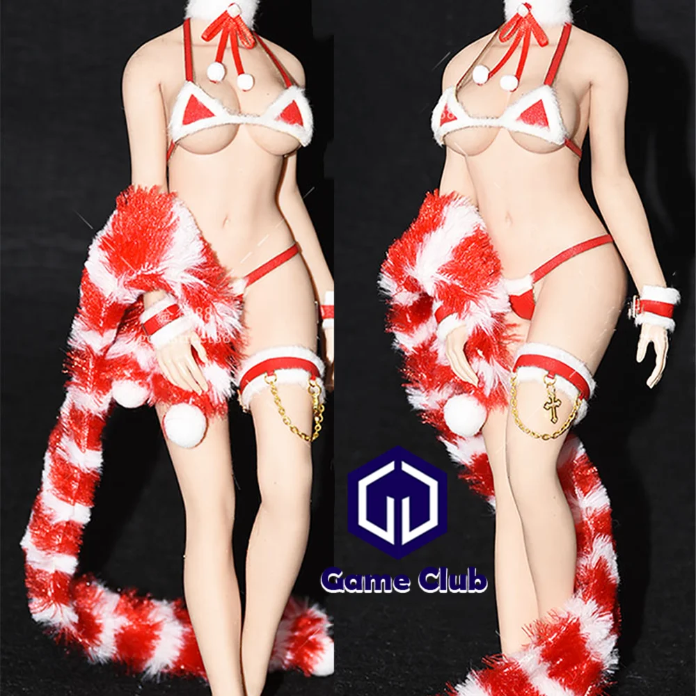 

1/6 масштаб, фотография, одежда, рождественское красное и белое платье, олень, рог, волосы, фотография, 12 дюймов, TBLeague, фотофигурки