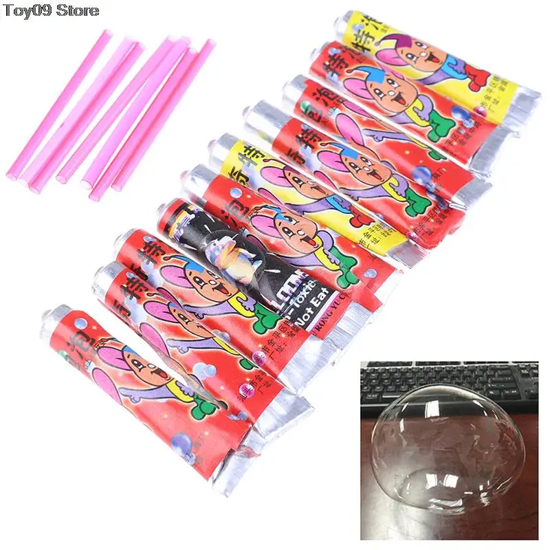 New 2Bag 10pcsBubble Glue Blowing Bubble Ball Toys for Children Space Balloon Nostalgic Classical Outdoor Toys Not Easy To Break