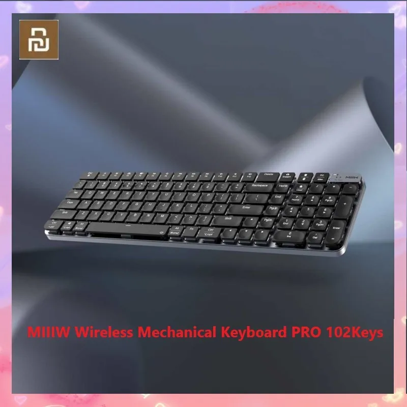 Беспроводная механическая клавиатура MIIIW PRO 102 клавиши Bluetooth и USB 2 4 ГГц приемник 1000