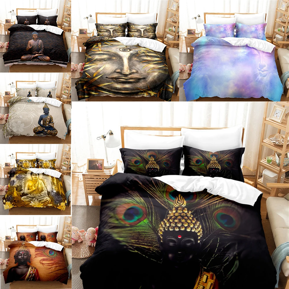 

Buddha Statue Bedding Set Duvet Cover Set 3d Bedding Printing Bedding Set