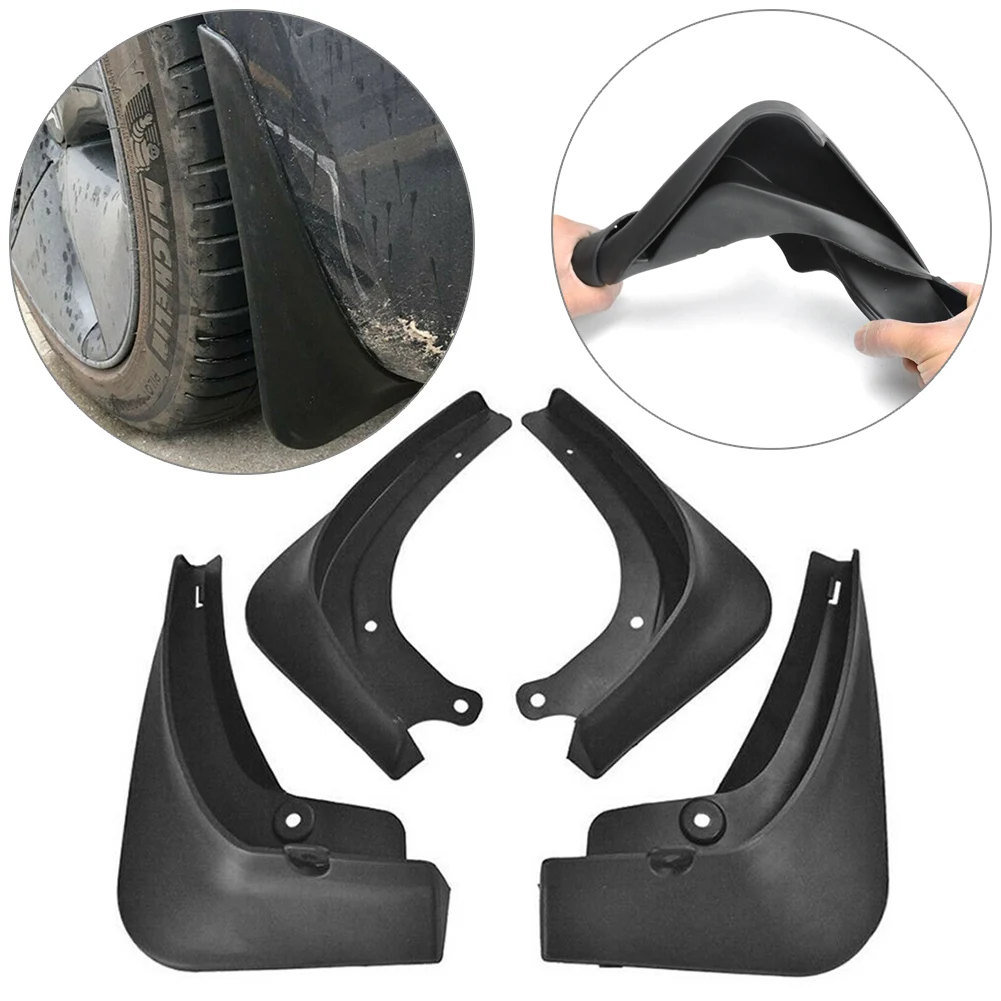 Передние и задние брызговики для Tesla Model 3 2017 2018 2019 на крыло матовый черный