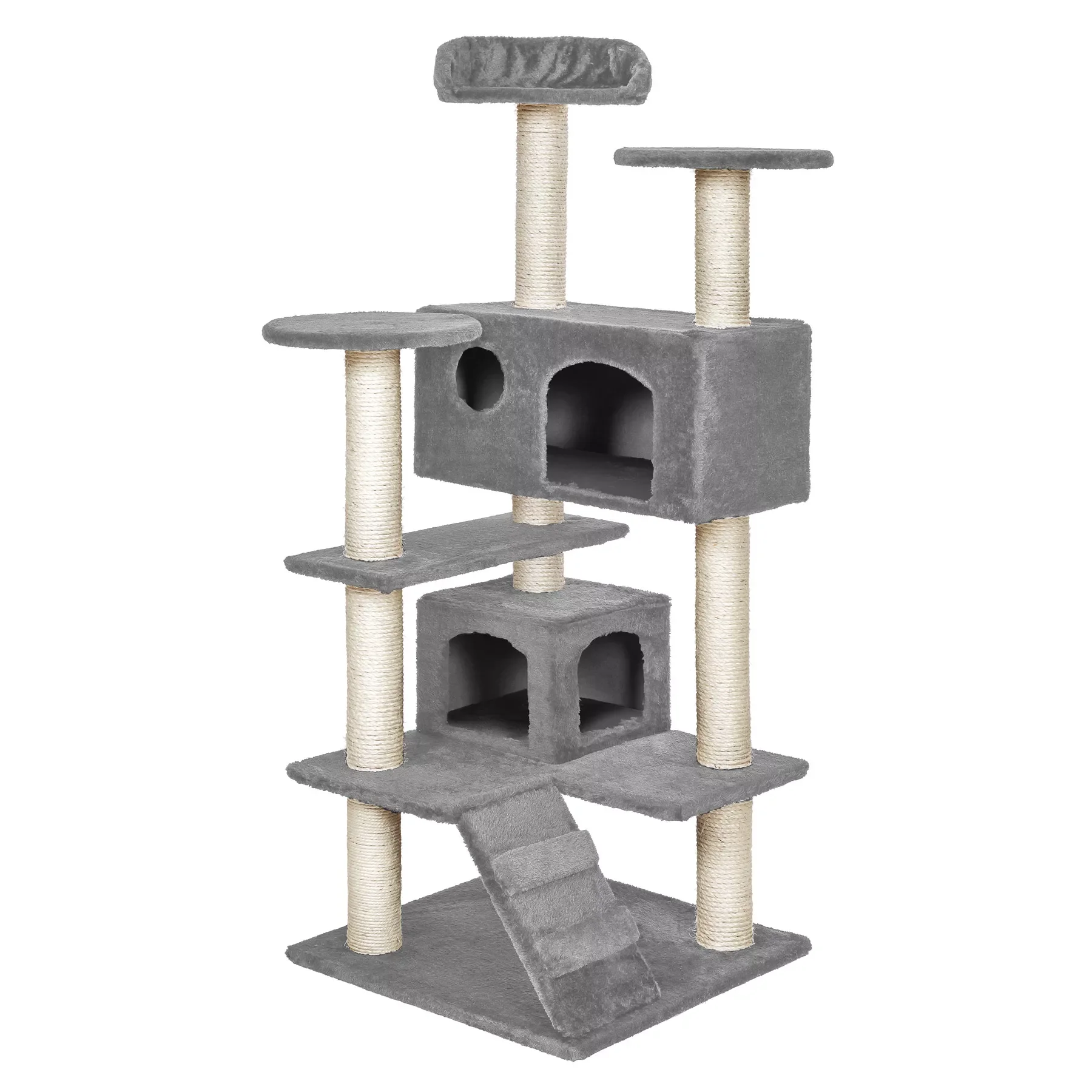 

Cat Scratcher Grey Micki Cat Scratcher Tree Cat Play Park with sisal Columns, Cat Toy with Mats, Cat Furniture for Nail Sharpeni