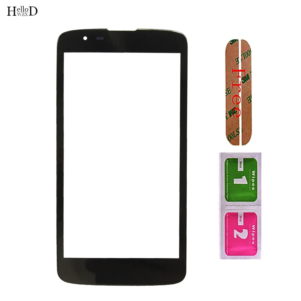 100 new touch screen without flex cable for lg k7 x210 x210ds front outer glass lens mobile phone replacement parts free global shipping