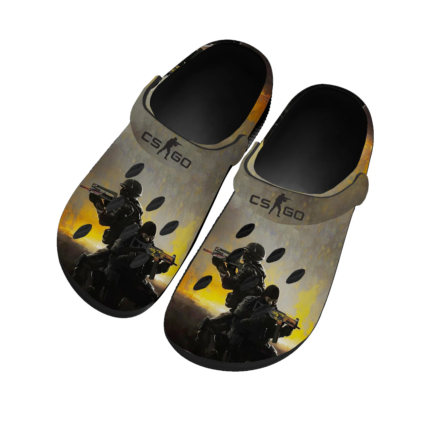 

Cartoon Game Counter Strike Global Offensive Home Clogs Mens Womens Tailor Made Water Shoes Garden Beach Hole Slippers Sandals
