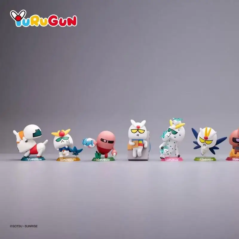 Фото Коллекционная фигурка Bandai YuRuGun Abstract Blind Box QMSV второго поколения: милая абстрактная кукла-модель, сюрприз-подарок №2