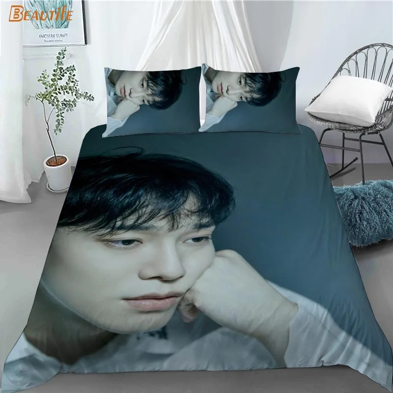 Комплект постельного белья 3D KPOP EXO Chen, пододеяльник, постельное белье 1125 x см, X см, одеяло, чехол с наволочкой для детей, дом