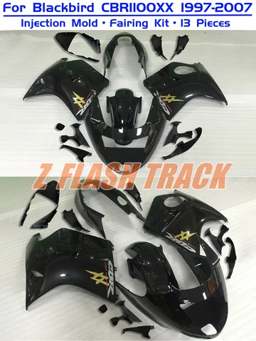 Для Honda CBR1100XX CBR 1100XX 1100 Super Blackbird 1997 1998 1999 2000 2001-2006 2007 Комплект обтекателя из пластика обтекателя ABS Injection