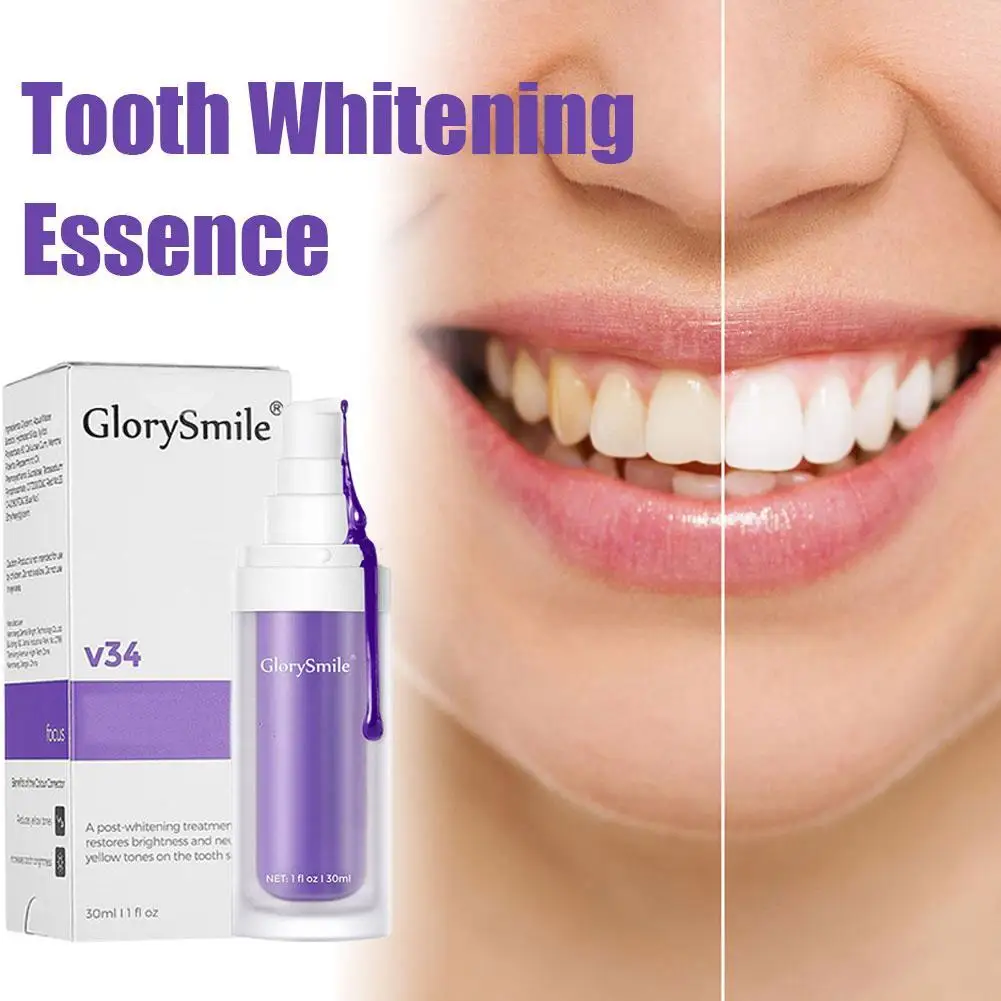 

Purple Color Corrector Toothpaste Mousse Teeth Whitening Remove Yellow Coffee Stains Brighten Oral Hygiene Beauty Health