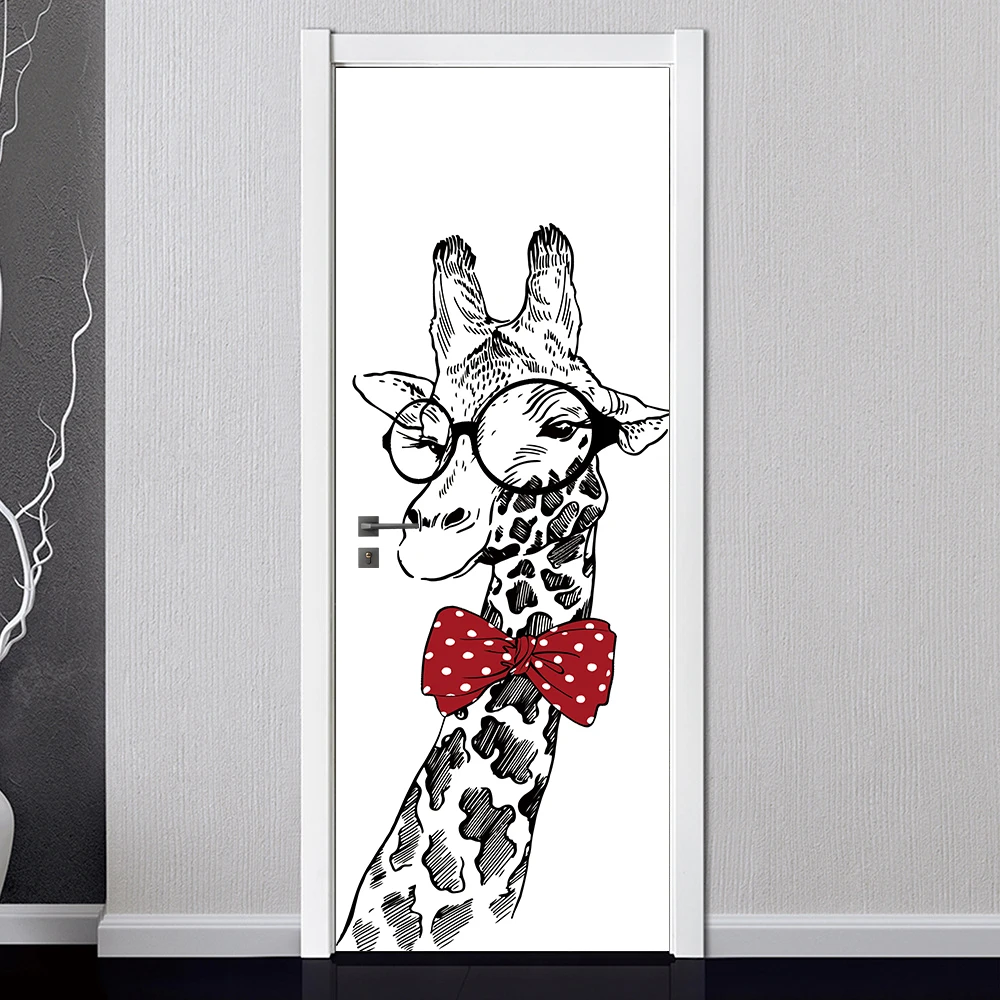 Красивые розы дверные наклейки ПВХ водонепроницаемые съемные обои натуральные