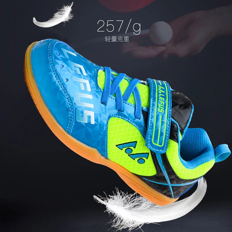 

High Quality Table Shoes Boys Outdoor Professional Badminton Volleyball Sneakers Girls Lightweight Ping Pong Shoes F802